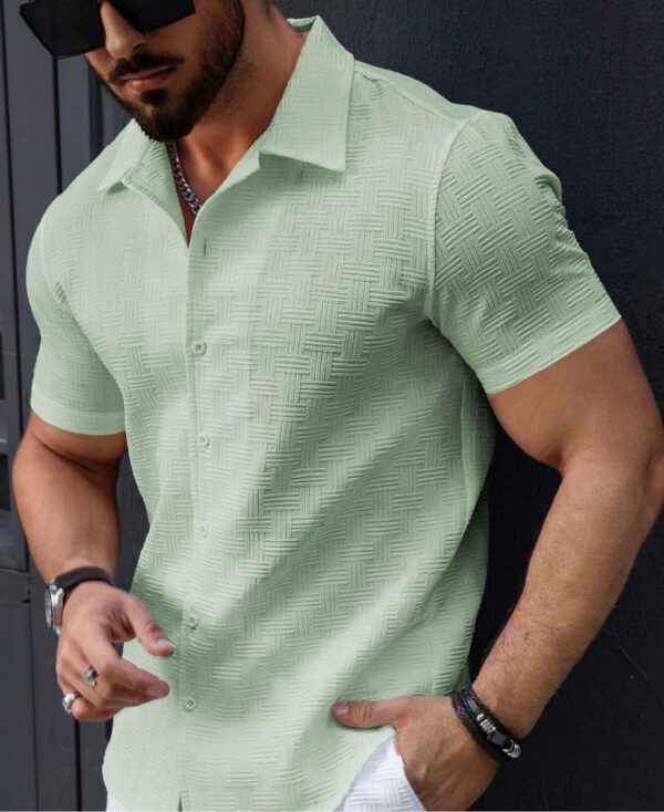 mens exclusive imported fabric half sleeve shirt [6 COLORS ] - Image 6
