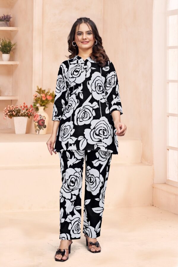 jaipuri print women top and pant set [4 colours] - Image 2