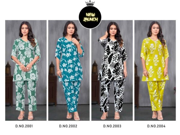 jaipuri print women top and pant set [4 colours]