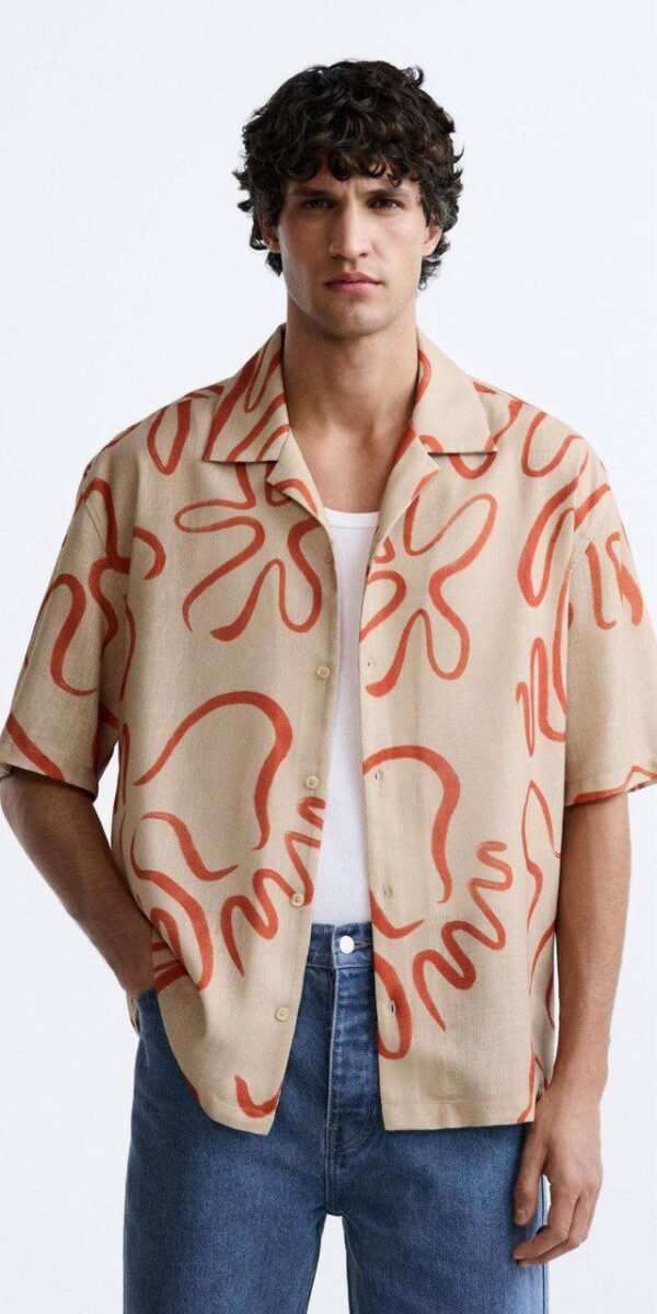 mens regular fit half sleeve shirt