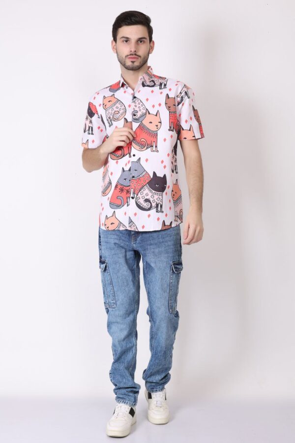 mens regular fit half sleeve shirt [2 colours] - Image 2