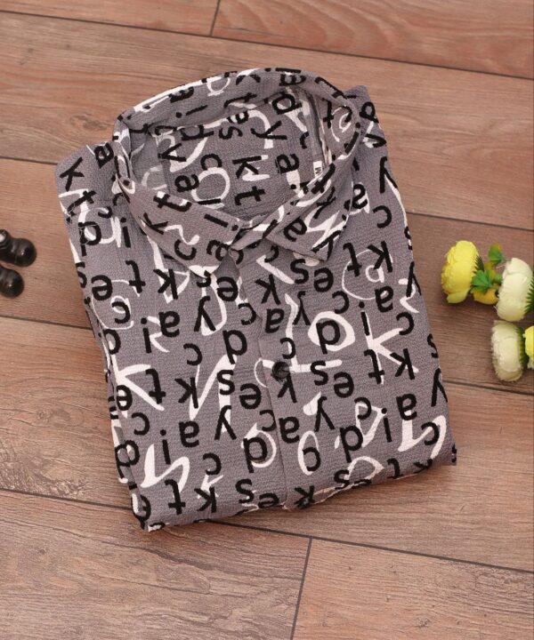 mens regular fit full sleeve popcorn shirt  [6 colours] - Image 8