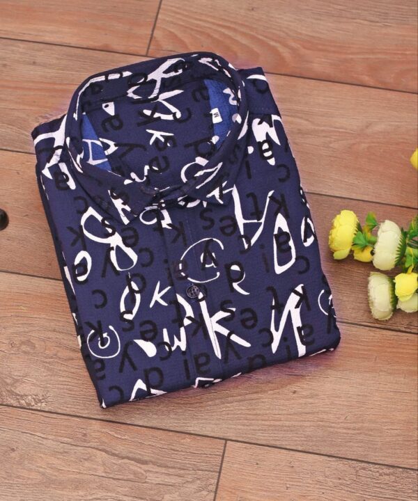 mens regular fit full sleeve popcorn shirt  [6 colours] - Image 7