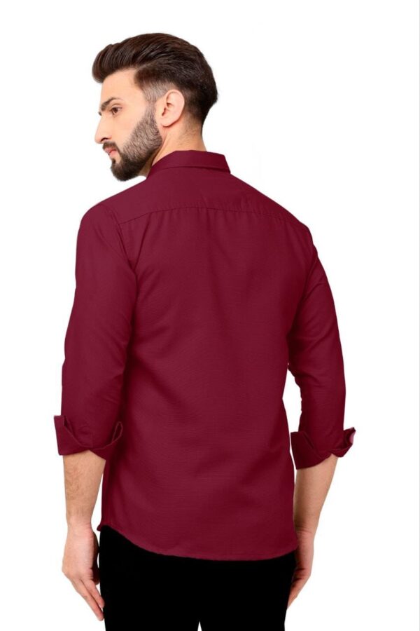 MENS PLAIN FULL SLEEVE POCKET SHIRTS [7 COLOURS] - Image 20