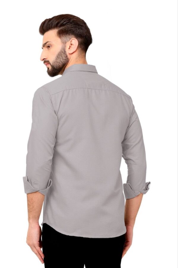 MENS PLAIN FULL SLEEVE POCKET SHIRTS [7 COLOURS] - Image 18