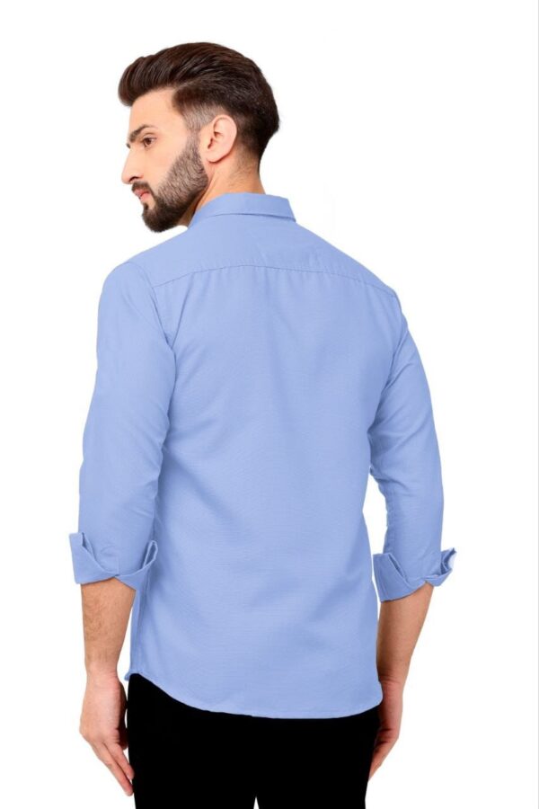 MENS PLAIN FULL SLEEVE POCKET SHIRTS [7 COLOURS] - Image 16