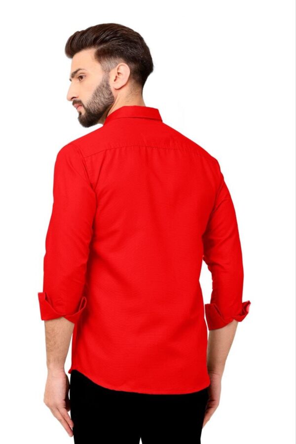 MENS PLAIN FULL SLEEVE POCKET SHIRTS [7 COLOURS] - Image 6
