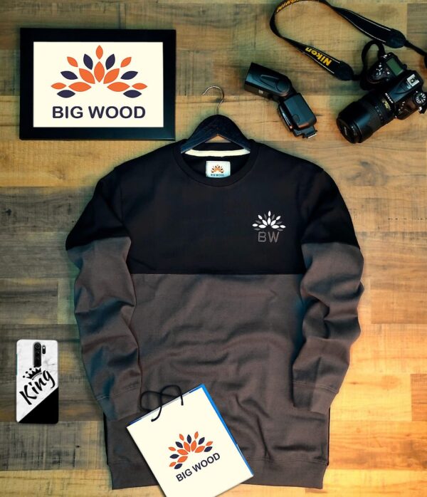 Mens sweatshirt with softener inside {pure cotton} [5 pattern]