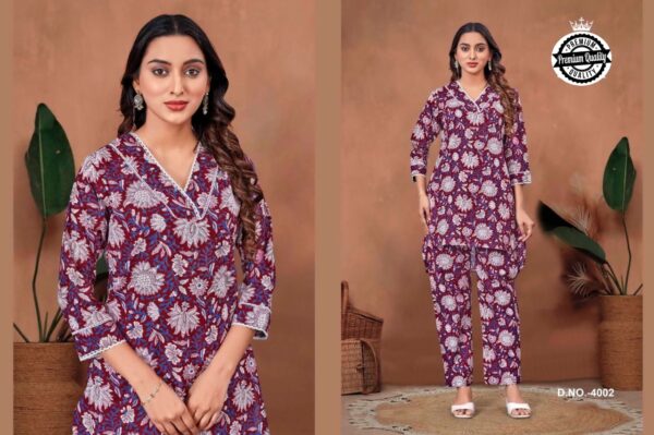 womens co ord set jaipuri print [4 colours] - Image 2
