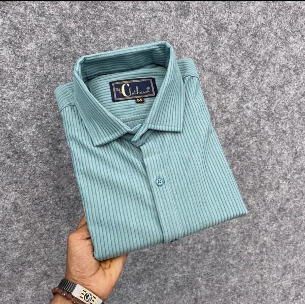 mens regular fit plain half sleeve shirt in 7 bold colors - Image 4