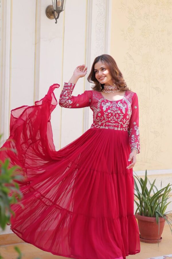 festive long premium gowns in classy colours - Image 20