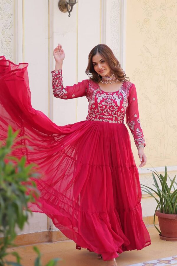 festive long premium gowns in classy colours - Image 18