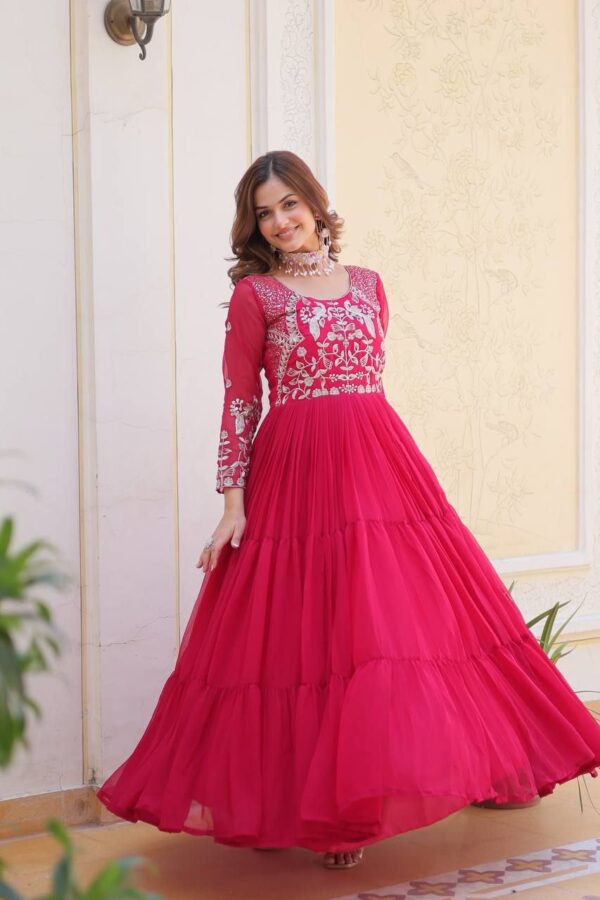 festive long premium gowns in classy colours - Image 16