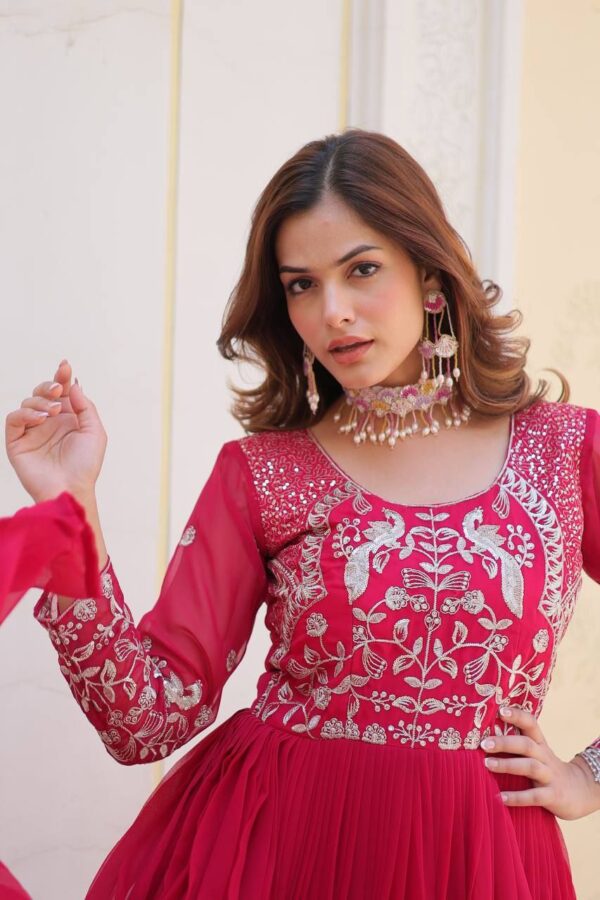 festive long premium gowns in classy colours - Image 17
