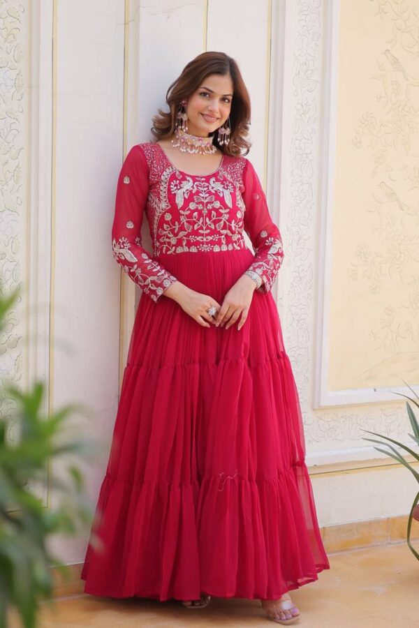 festive long premium gowns in classy colours - Image 14