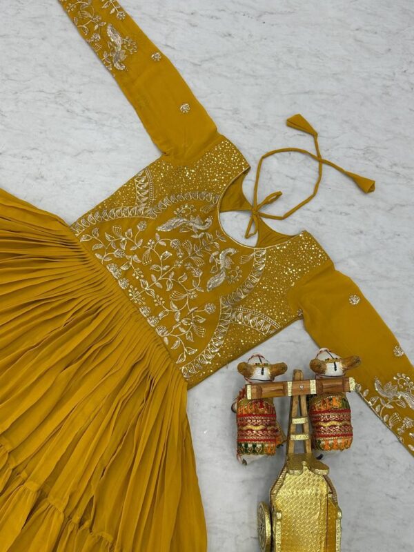 festive long premium gowns in classy colours - Image 9