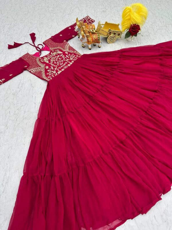 festive long premium gowns in classy colours - Image 8