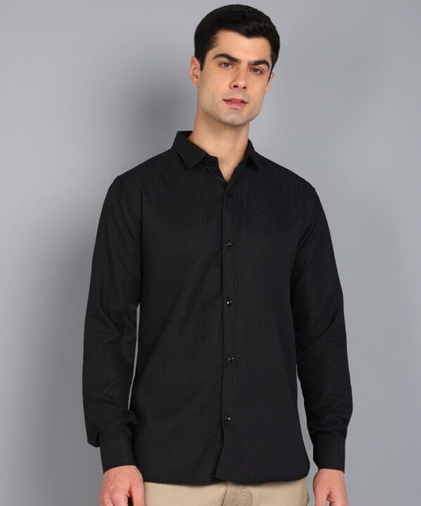 mens regular fit plain full sleeve shirt in 2 bold colors - Image 2