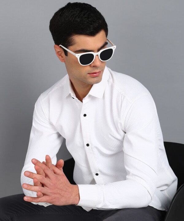 mens regular fit plain full sleeve shirt in 2 bold colors - Image 9