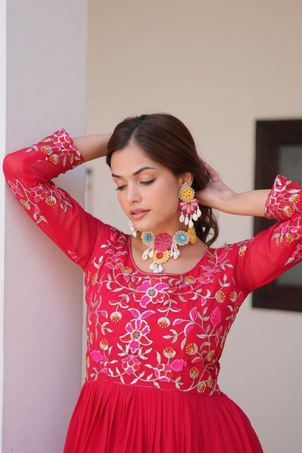 festive long premium gowns in classy colours - Image 19