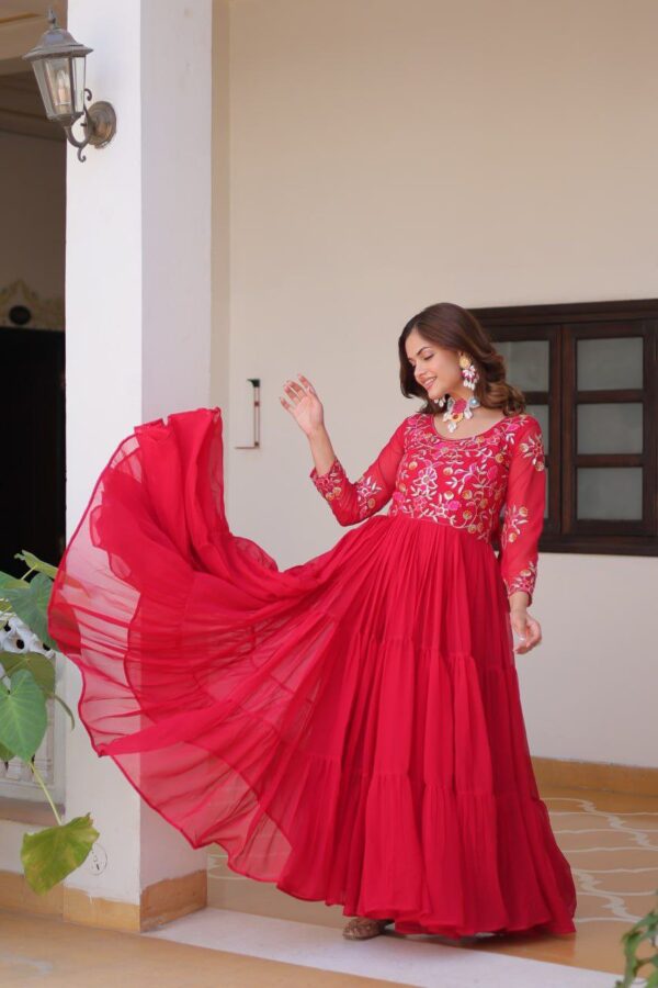 festive long premium gowns in classy colours - Image 18
