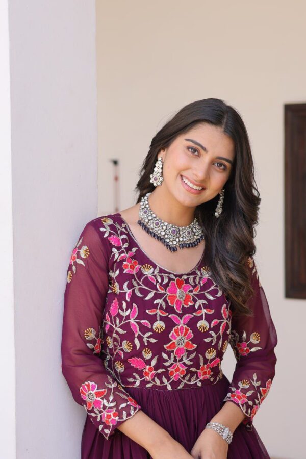 festive long premium gowns in classy colours - Image 13