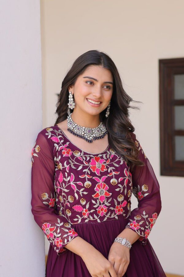 festive long premium gowns in classy colours - Image 10
