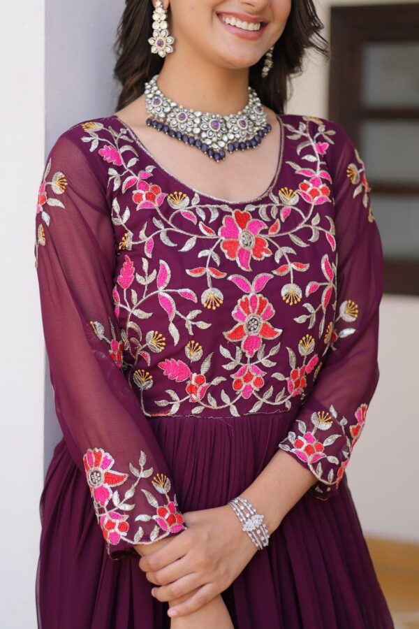festive long premium gowns in classy colours - Image 7