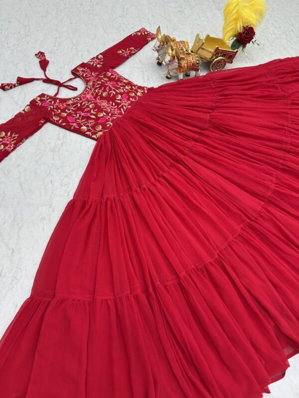 festive long premium gowns in classy colours - Image 5