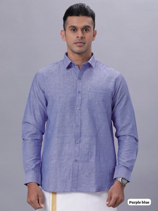 mens regular fit plain full sleeve shirt in 8 bold colors - Image 11