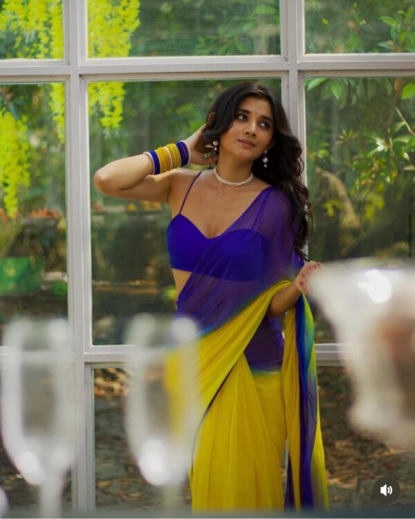 women daily wear soft georgette saree - Image 5