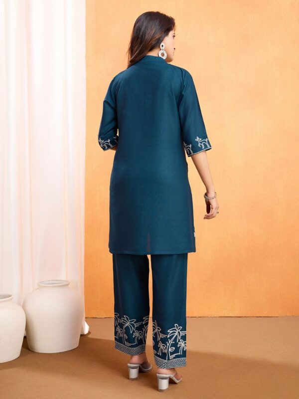women's ethnic regular fit co-ord set in 3 bold colors - Image 8