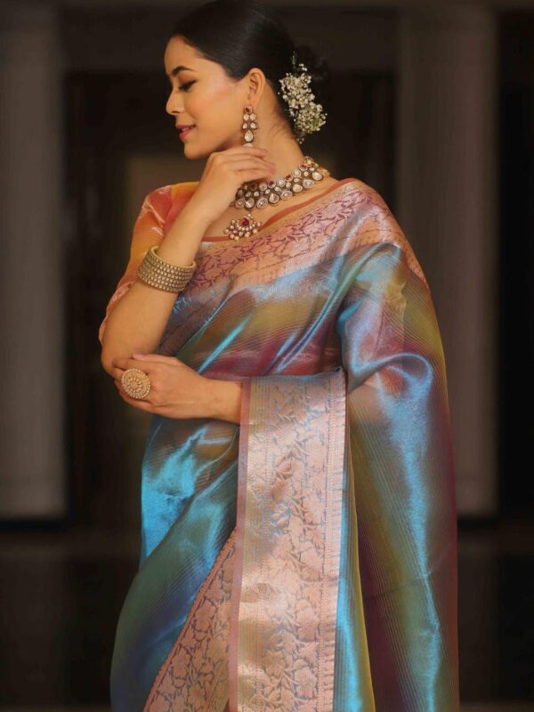 women festive silk saree - Image 6