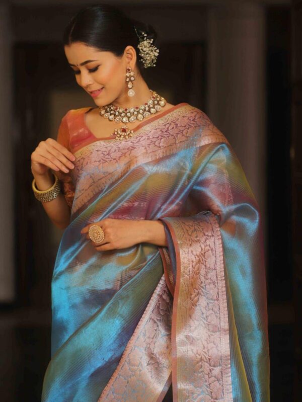 women festive silk saree