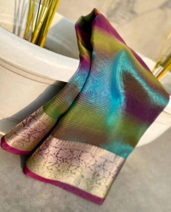 women festive silk saree - Image 3