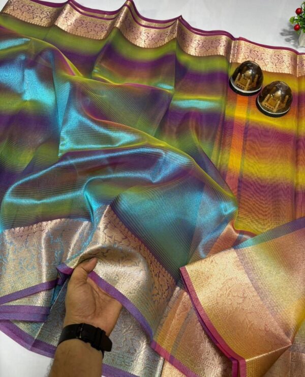 women festive silk saree - Image 4