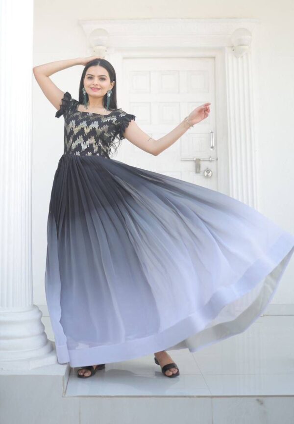 festive long premium gown - Image 4