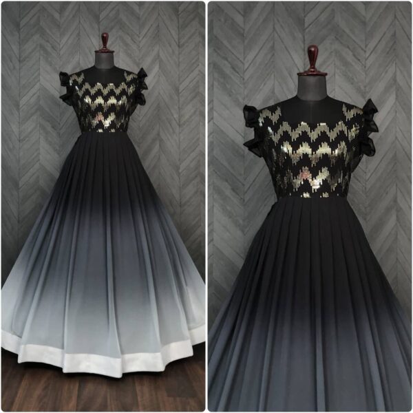 festive long premium gown - Image 2