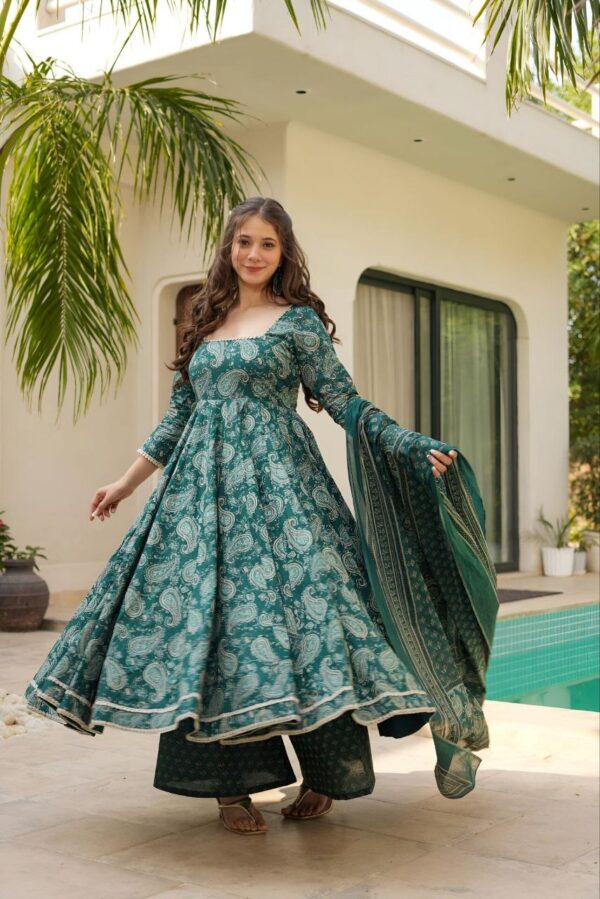 premium anarkali suit for all festivals in 2 colors - Image 2