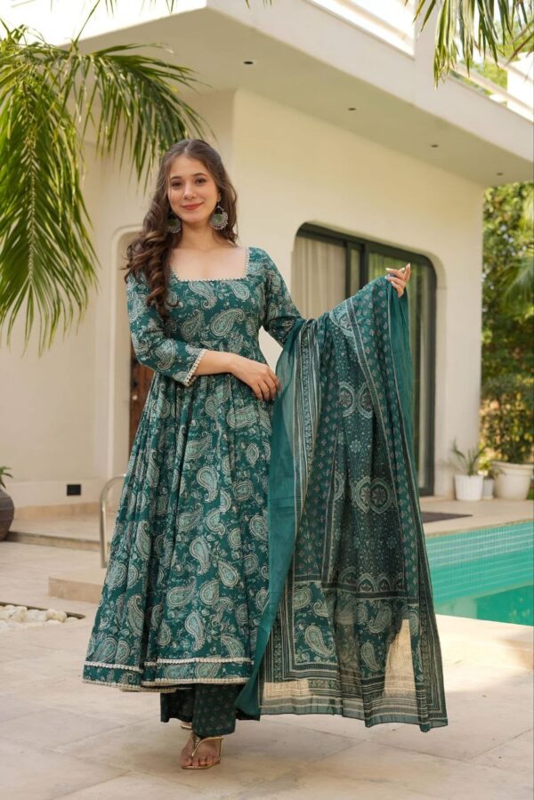 premium anarkali suit for all festivals in 2 colors - Image 3