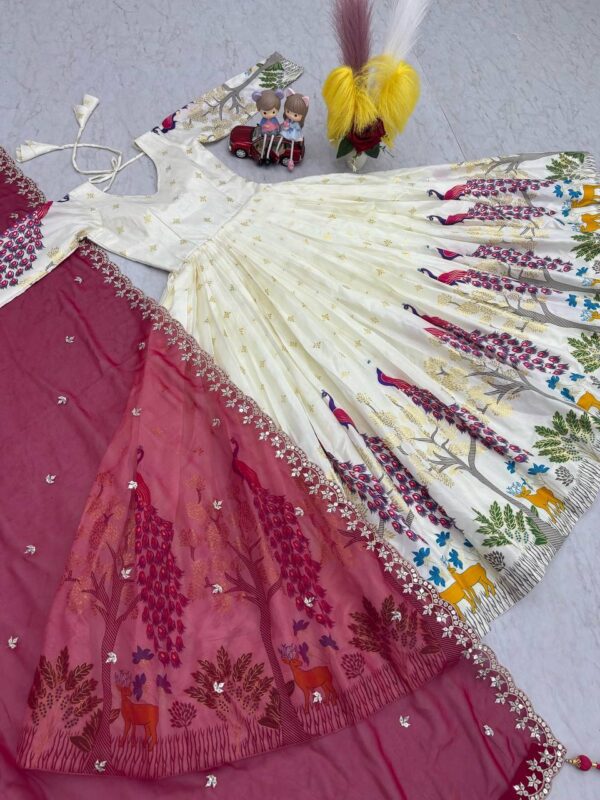 festive long premium gowns in classy colors - Image 6