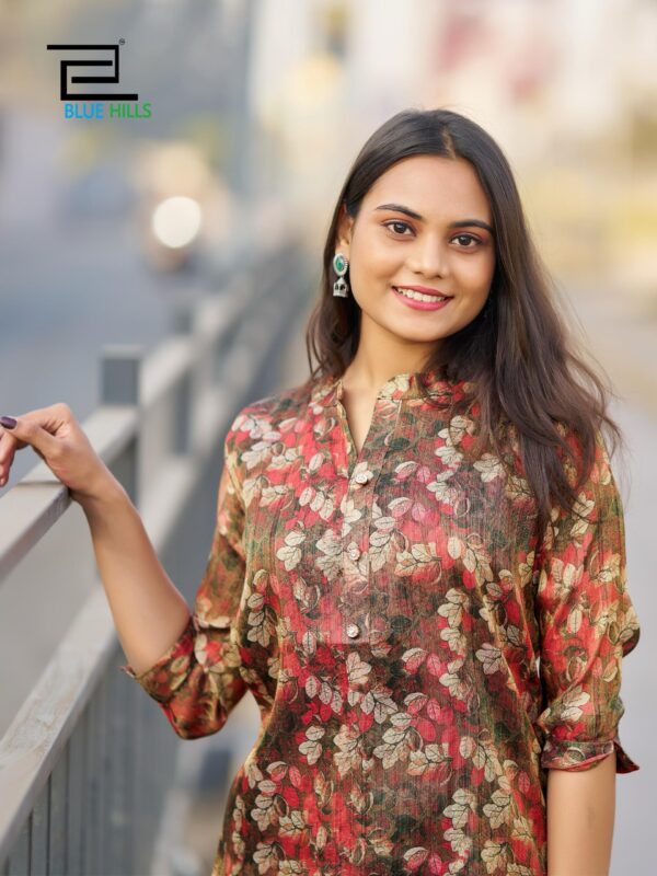 womens printed silk half sleeve kurtis in 9 colors - Image 12