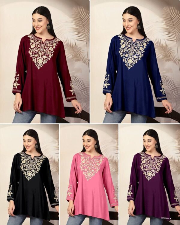 womens trending short kurtis in 5 colors