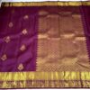 womens premium silk banarasi saree in 2 bold colors - Image 2