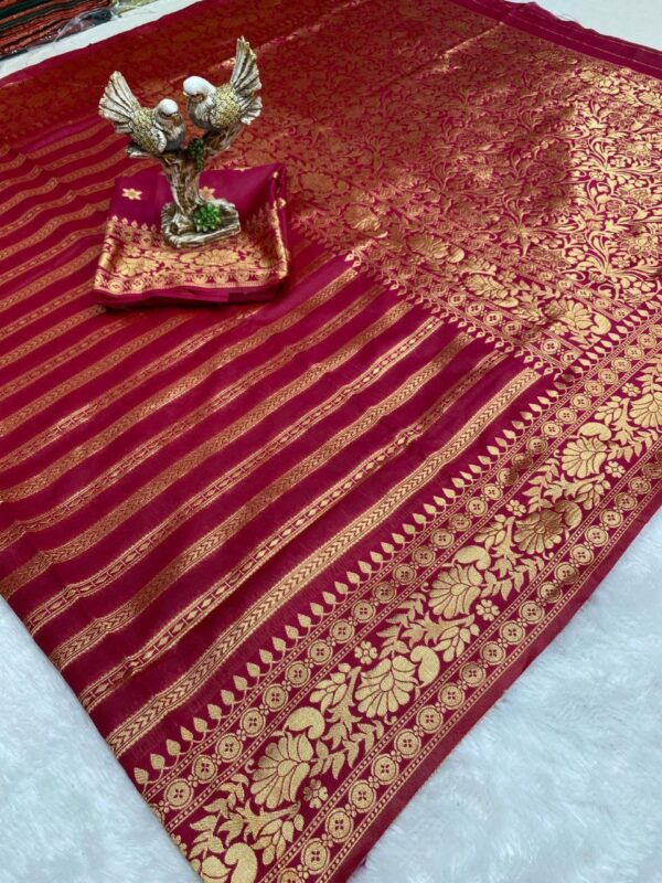 berathable organic banarasi saree - Image 2